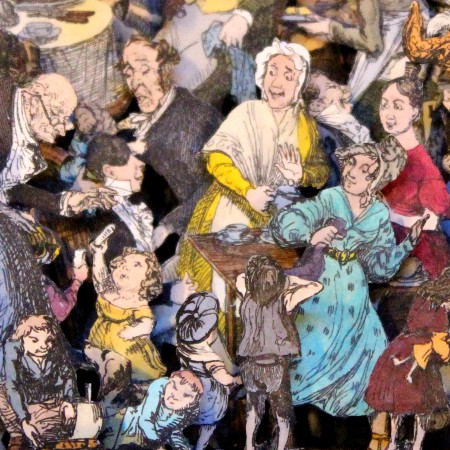 book sculptures by Kerry Miller: Sketches by Boz