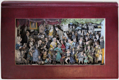 book sculptures by Kerry Miller: Sketches by Boz