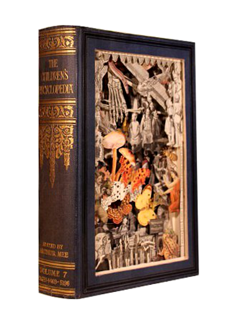 carved 3D book by Kerry Miller: The Children's Encyclopedia