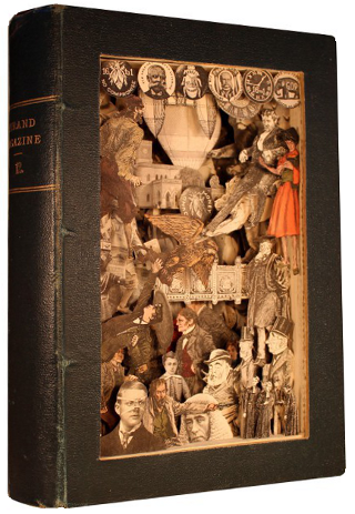 carved 3D book by Kerry Miller: Strand Magazine